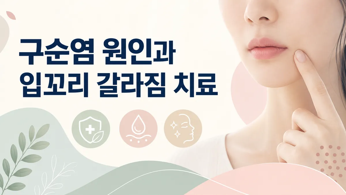 구각염(입꼬리염) 원인과 입꼬리 갈라짐 치료·재발 예방