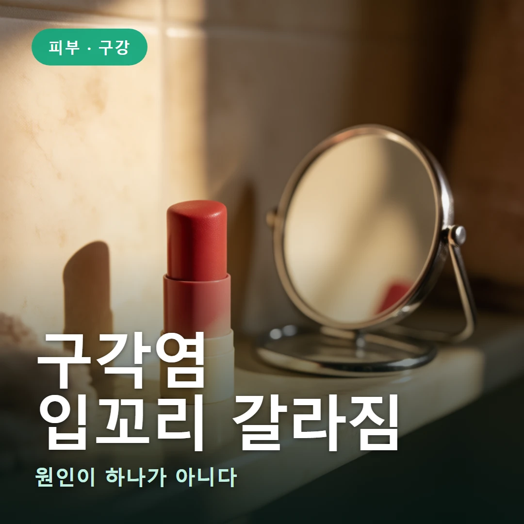 구각염 요약 표지 — 원인이 하나가 아니다