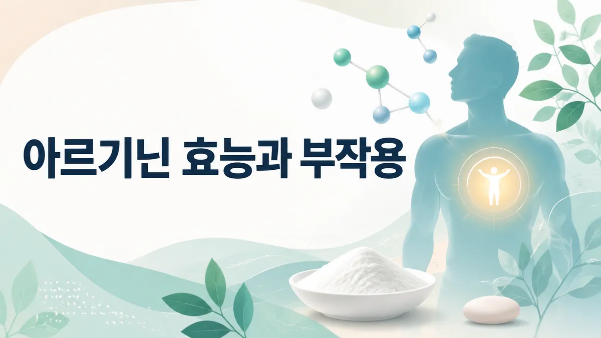 아르기닌 효능과 부작용, 복용 전 알아야 할 주의점
