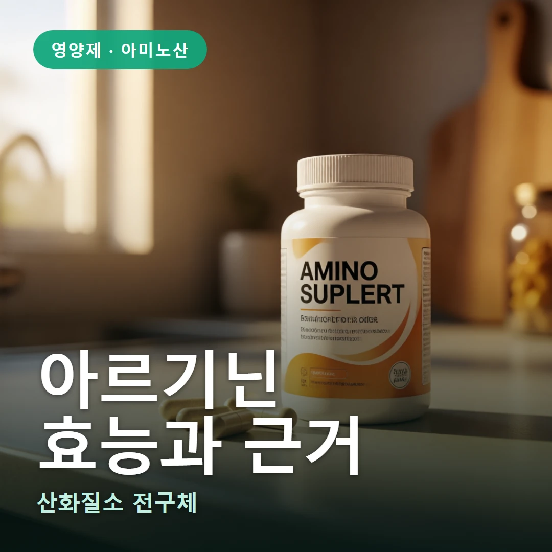 아르기닌 요약 표지 — 산화질소 전구체