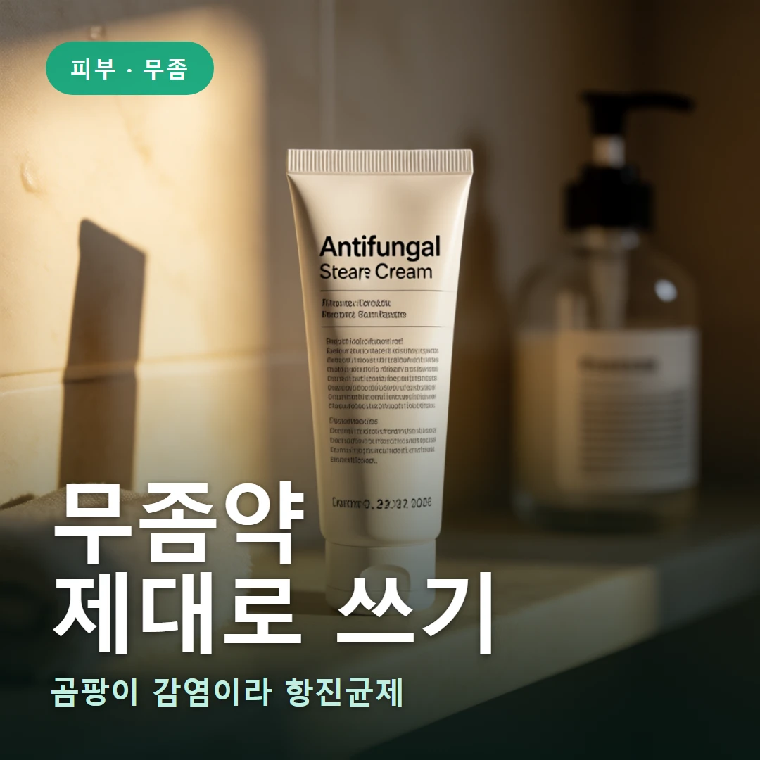 무좀약 요약 표지 — 곰팡이 감염이라 항진균제
