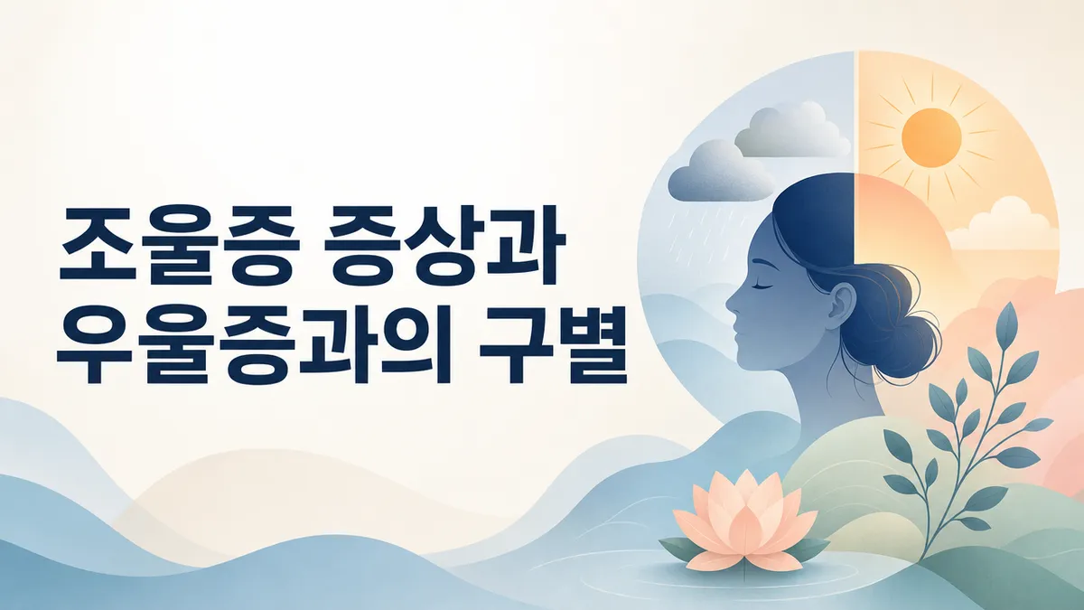 조울증 증상과 조증·우울 삽화, 우울증과의 구별