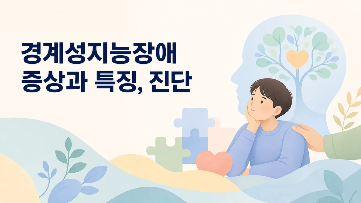 경계성지능장애(경계선 지능) 특징과 평가, 지원 방법