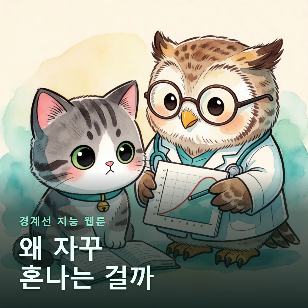 경계선 지능 웹툰 표지 — 왜 자꾸 혼나는 걸까