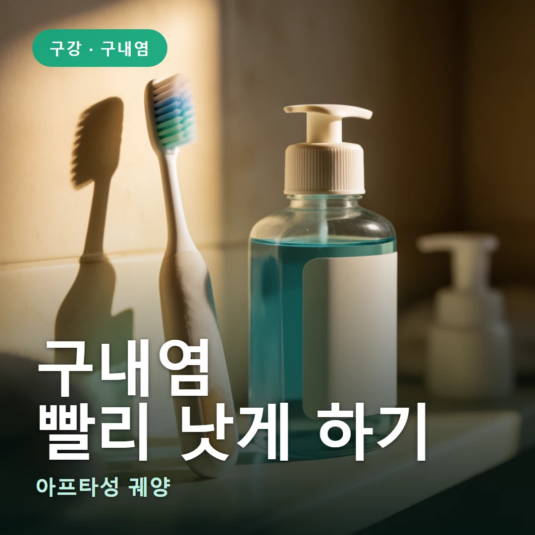 구내염 요약 표지 — 아프타성 궤양