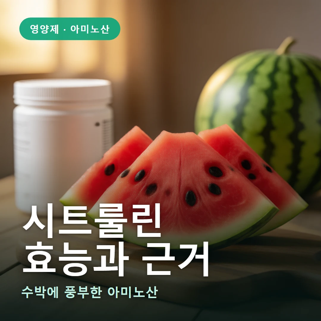 시트룰린 요약 표지 — 수박에 풍부한 아미노산
