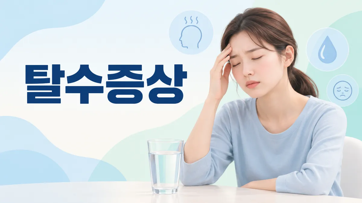 탈수 증상과 전해질, 물만 마시면 안 되는 이유