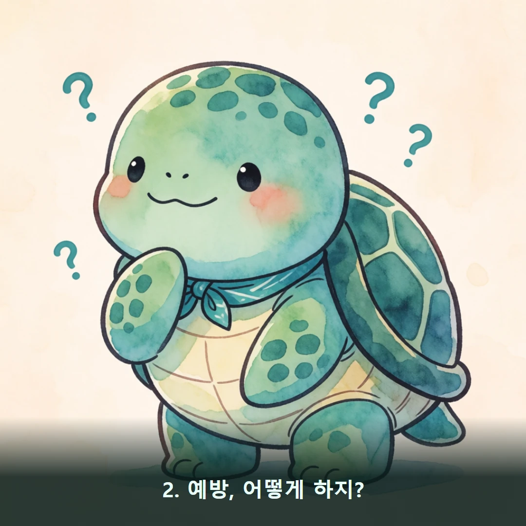 웹툰 2컷 — 2. 예방, 어떻게 하지?