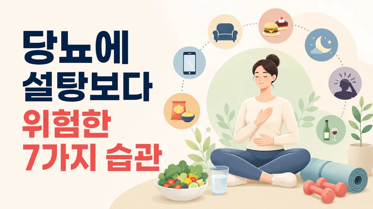 당뇨에 나쁜 습관 9가지와 혈당 개선 방법