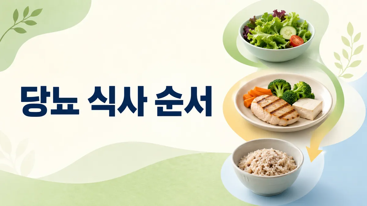 당뇨 식사 순서, 채소·단백질 먼저 먹는 거꾸로 식사법