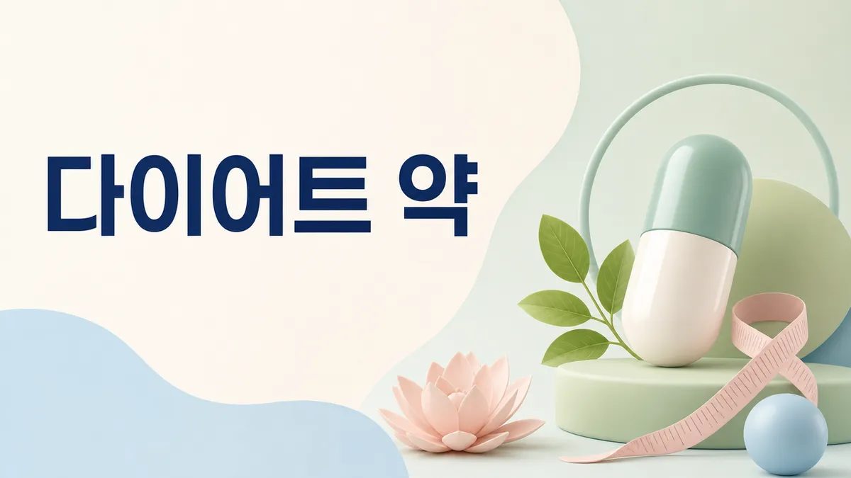 다이어트 약 종류·효과·부작용 총정리