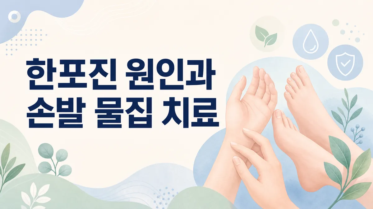 한포진 원인과 손발 물집이 생기는 이유 총정리
