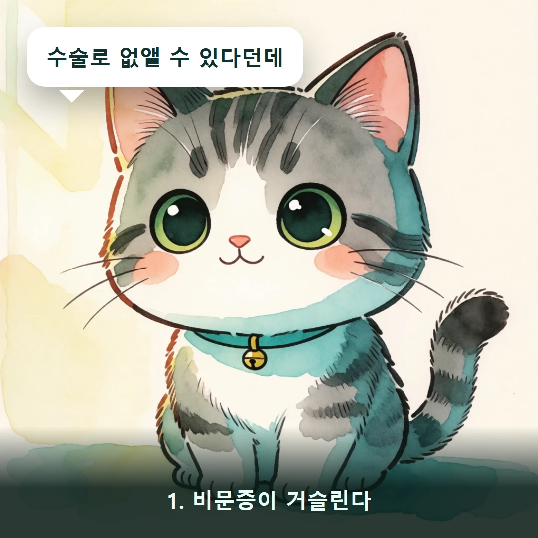 웹툰 1컷 — 1. 비문증이 거슬린다 (수술로 없앨 수 있다던데)