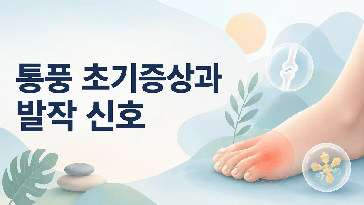 통풍 초기증상과 발작 신호, 요산 관계 총정리