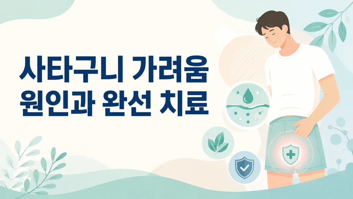 사타구니 가려움 원인, 완선·간찰진 구별과 치료