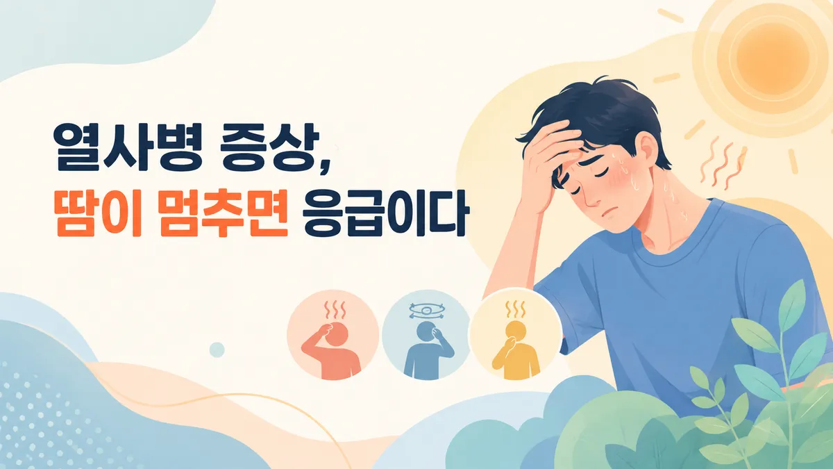열사병 증상, 땀이 멈추면 응급이다