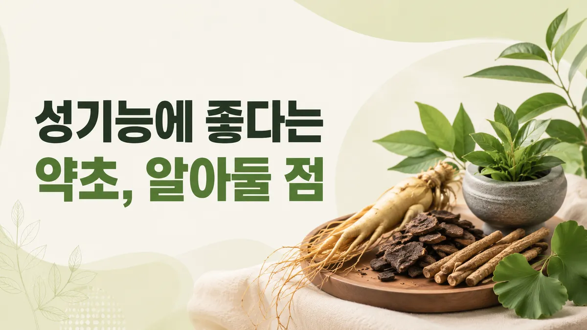 성기능에 좋다는 약초, 근거는 어디까지인가