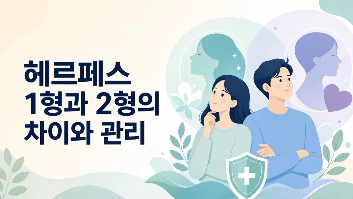 헤르페스 1형과 2형 차이, 전염과 재발 관리