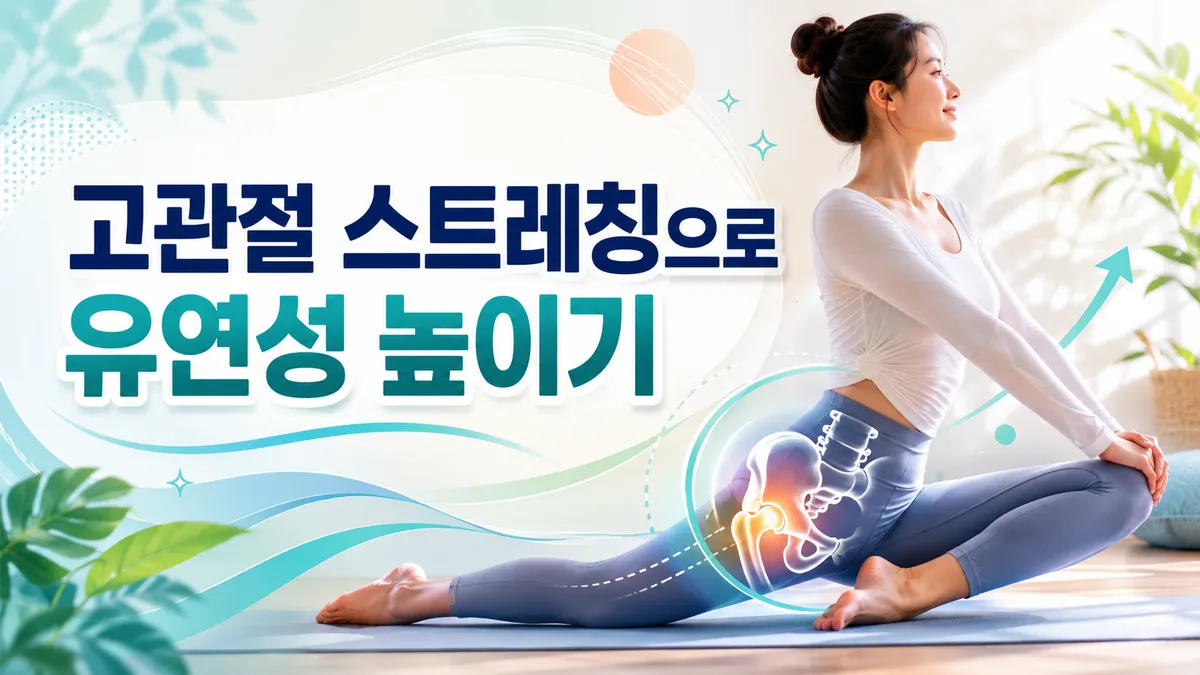 고관절·엉덩이 스트레칭 5가지로 유연성 높이기