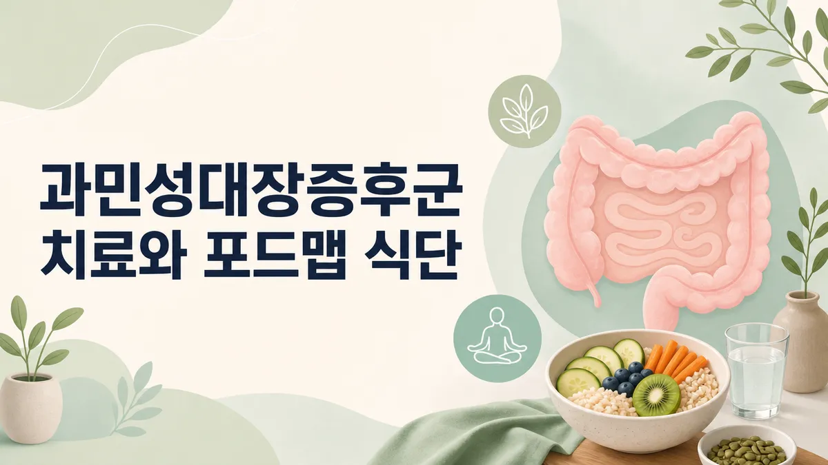과민성대장증후군 치료: 저포드맵 3단계와 관리법