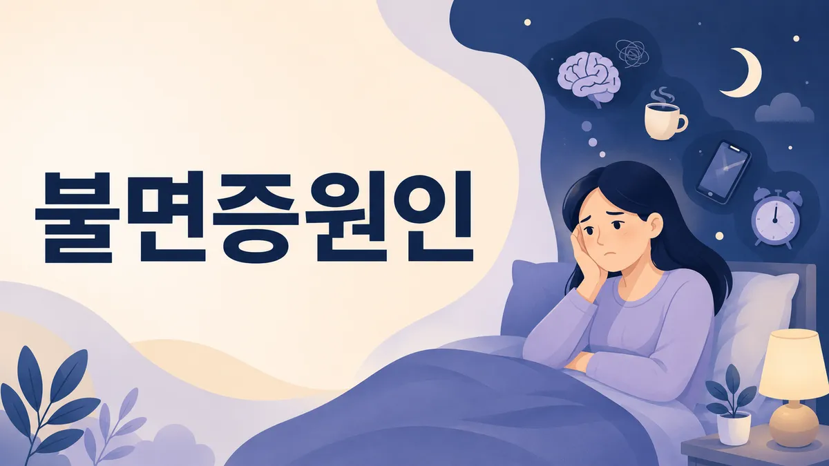 불면증 원인과 열대야에 잠 못 드는 이유