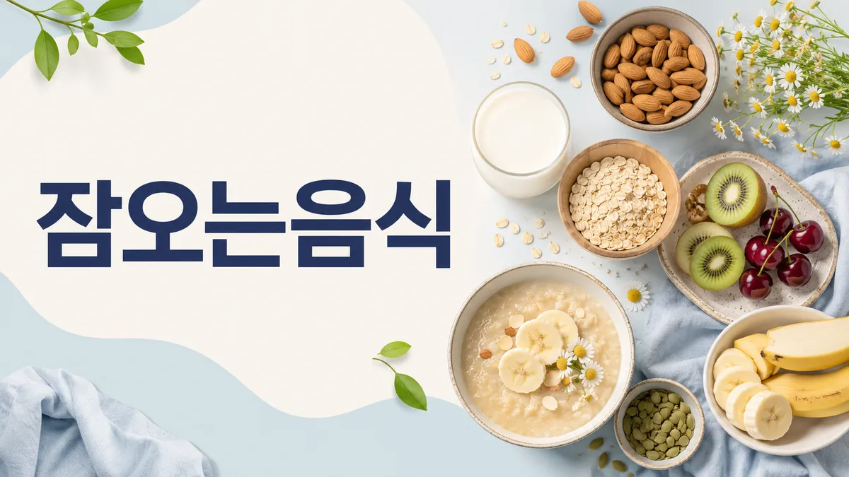잠 잘 오는 음식과 자기 전 피해야 할 음식