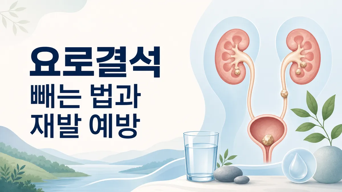 요로결석 예방법과 재발 막는 생활습관