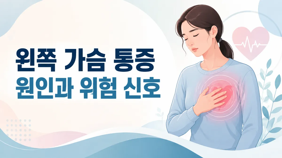 왼쪽 가슴 통증 원인과 즉시 119가 필요한 신호