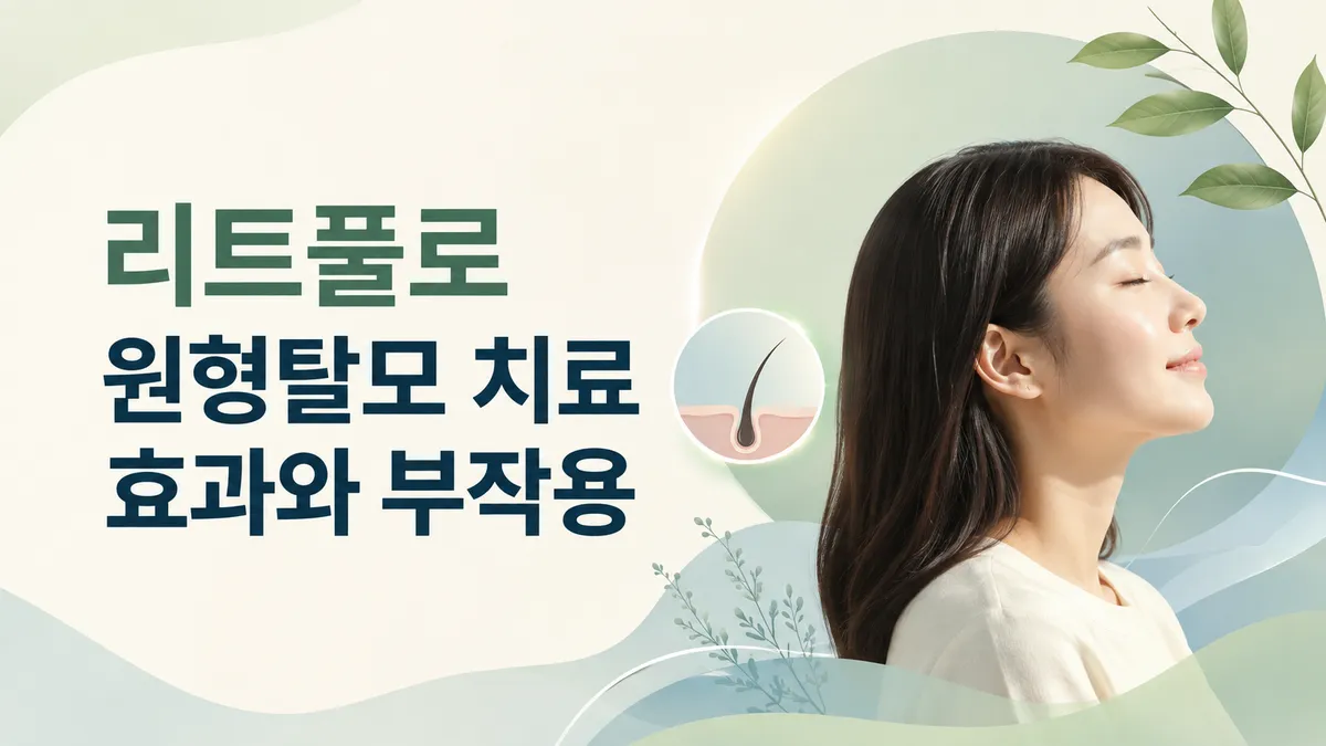 리트풀로 원형탈모 치료 효과와 부작용