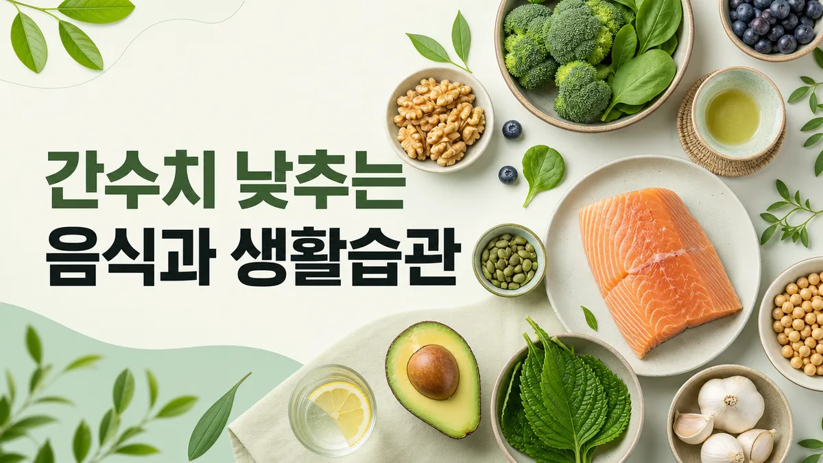 간수치 낮추는 음식, 정말 있을까 (원인부터 확인)