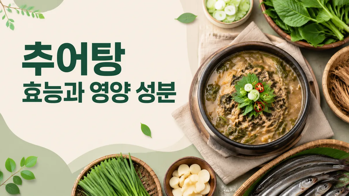 추어탕 효능과 영양, 보양식으로 얼마나 좋을까