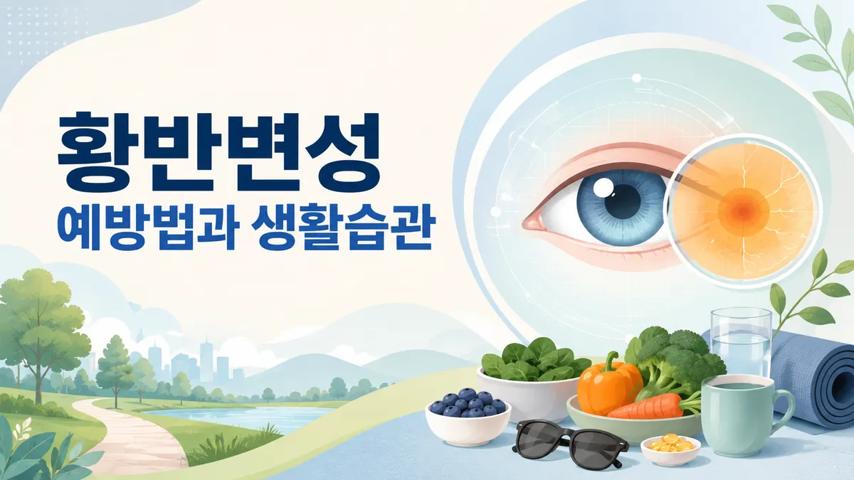 황반변성 예방법 5가지, 금연부터 정기 검진까지