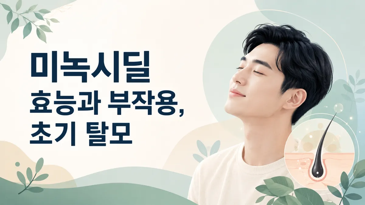 미녹시딜 효능과 부작용 총정리: 바르는약·먹는약 차이