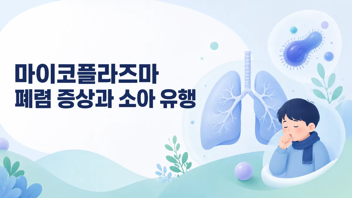 마이코플라즈마 폐렴 증상과 오래가는 마른기침, 걷는 폐렴