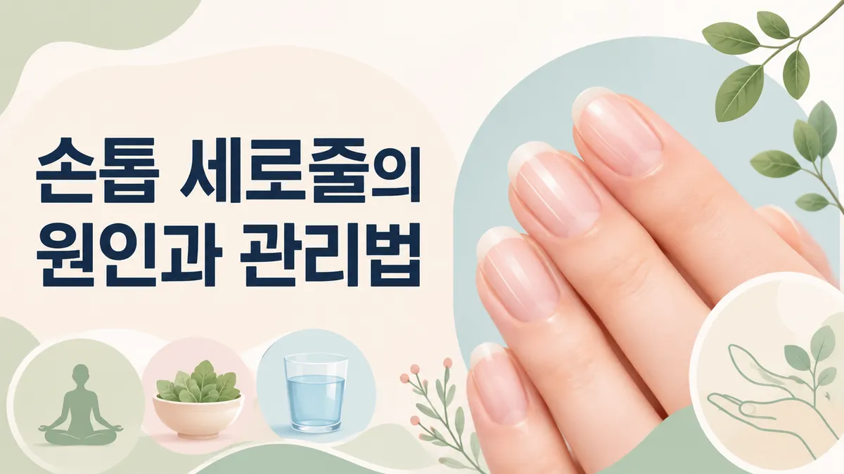 손톱 세로줄 원인과 가로줄과의 차이, 관리법 총정리
