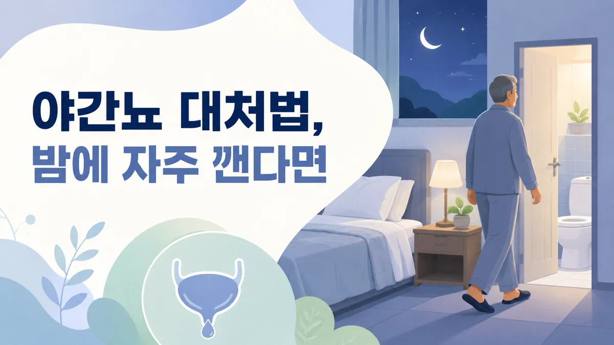 야간뇨 원인과 대처법, 밤에 자주 깬다면