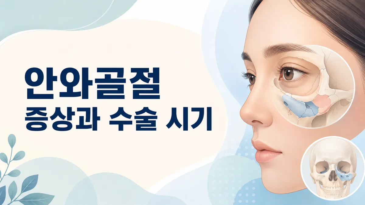 안와골절 증상과 위험신호, 수술이 필요한 경우