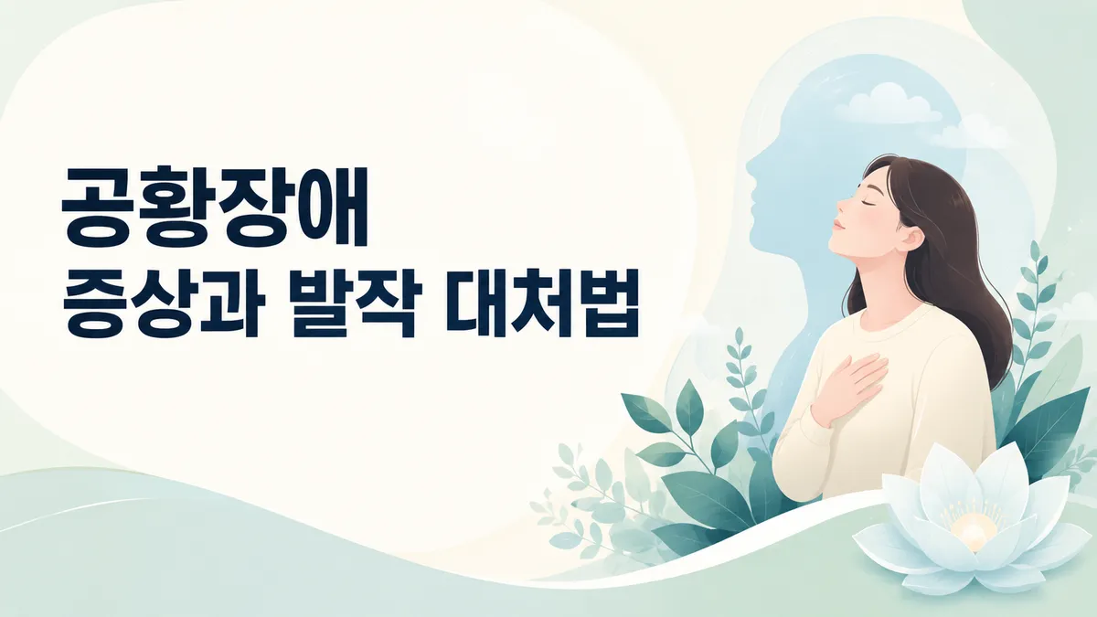 공황장애 증상, 공황발작 신체·정신 신호 총정리
