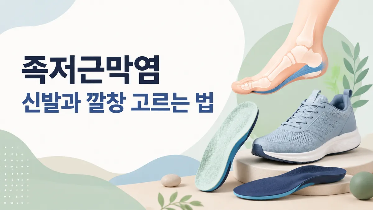 족저근막염 신발·깔창 고르는 법, 좋은 조건과 피할 것