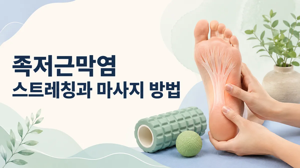 족저근막염 스트레칭·운동 6가지 따라하기