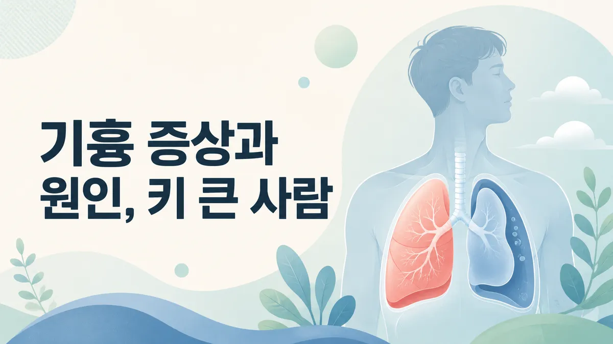 기흉 증상과 원인, 키 큰 사람에게 잘 생기는 이유