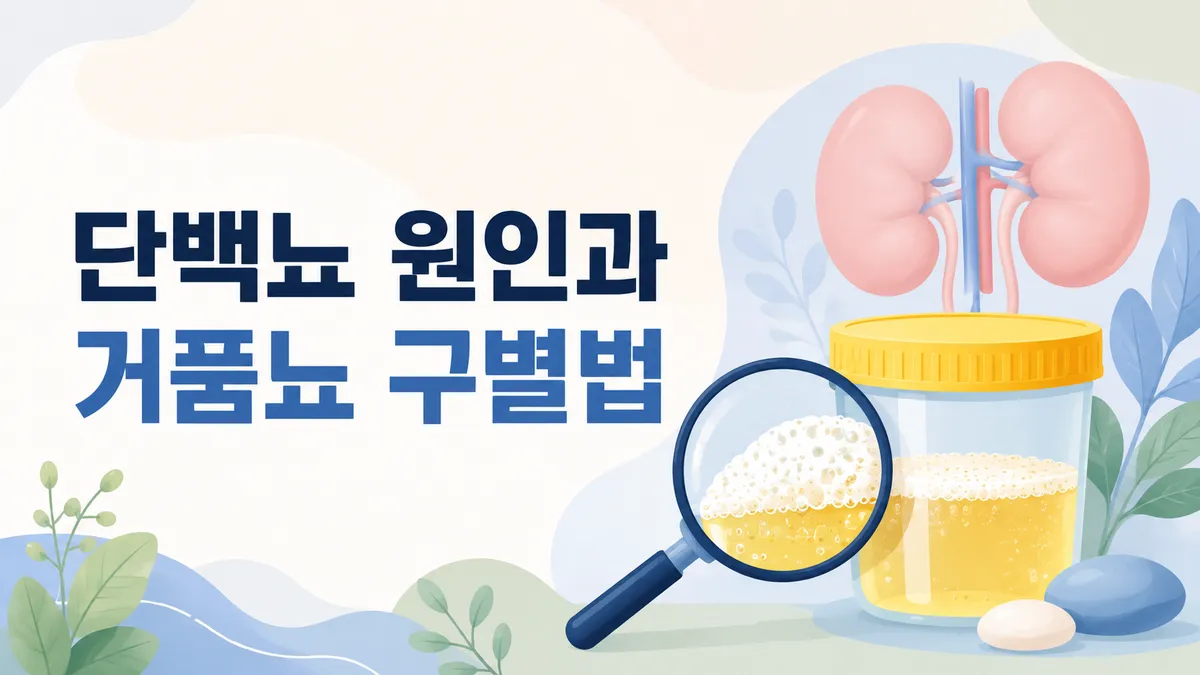 단백뇨 원인과 의미, 거품뇨로 구별하는 법