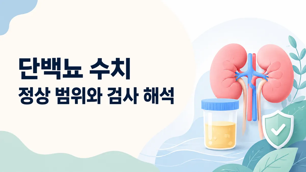 단백뇨 수치 정상 범위와 1+ 2+ 의미 총정리