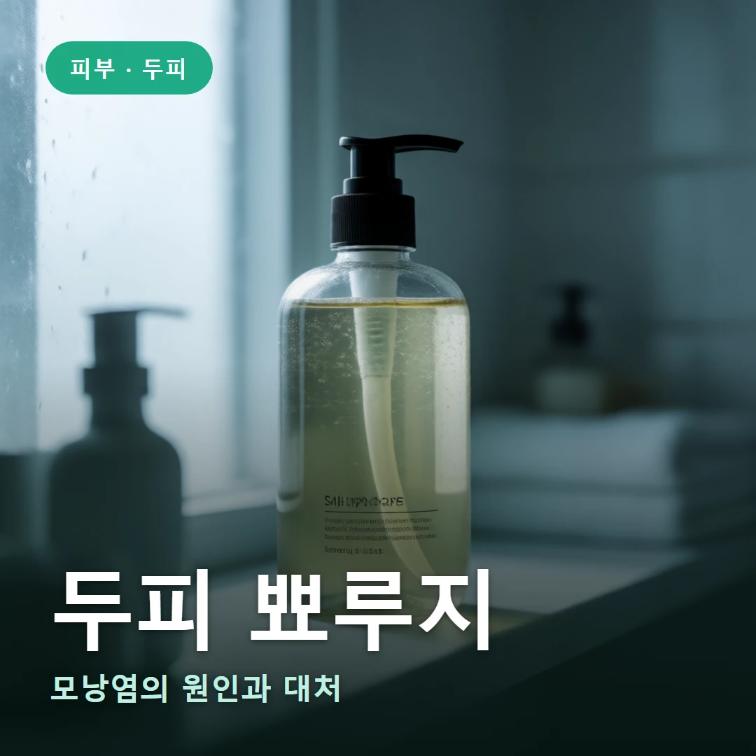 두피 뾰루지 요약 표지 — 모낭염의 원인과 대처