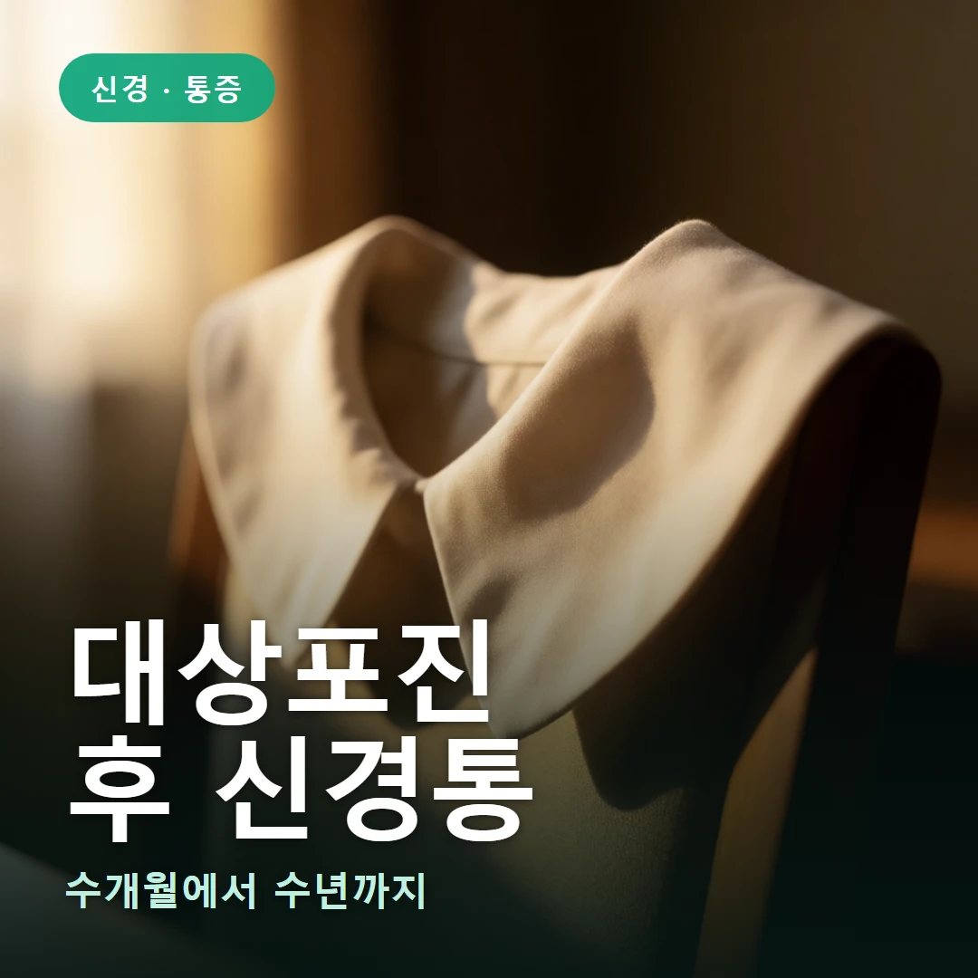 대상포진 후 신경통 요약 표지 — 수개월에서 수년까지