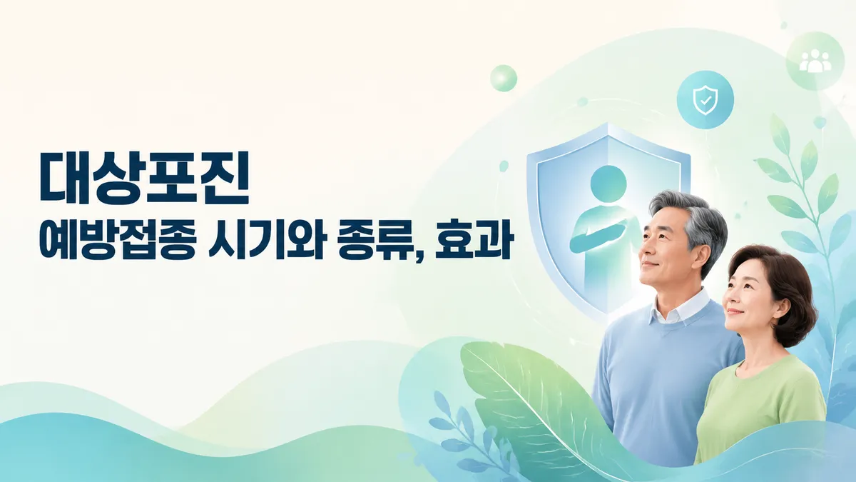 대상포진 예방접종, 백신 종류와 시기·효과 총정리