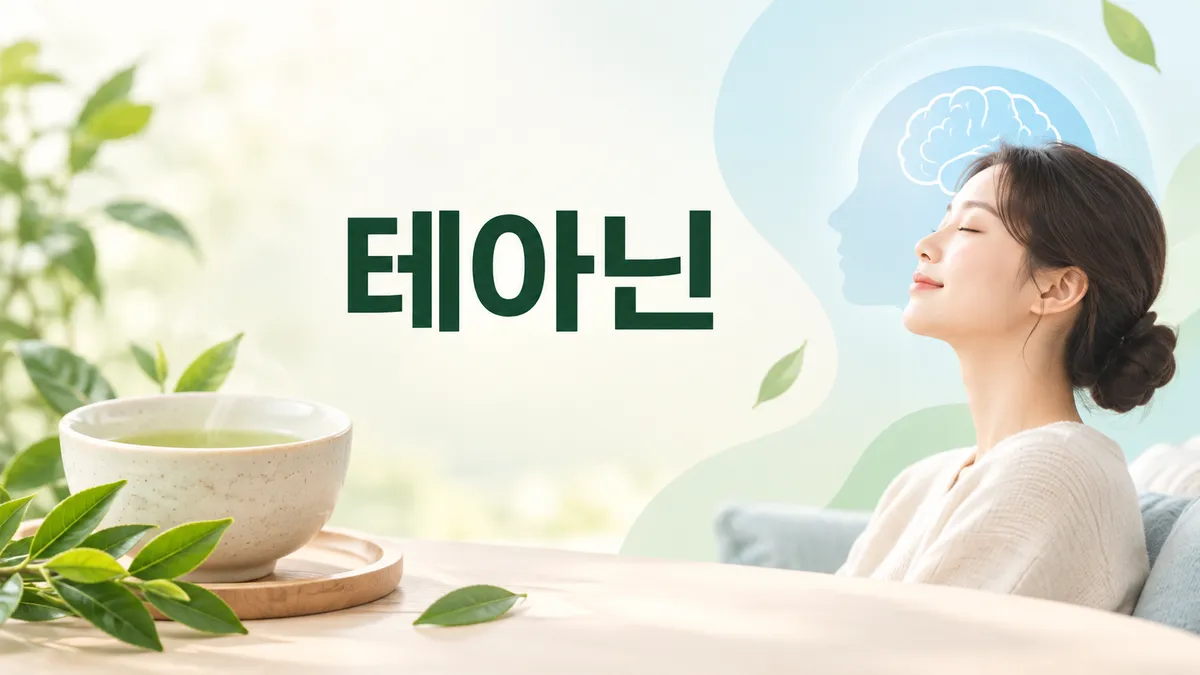 테아닌 효능과 부작용, 긴장 완화 근거는 어디까지