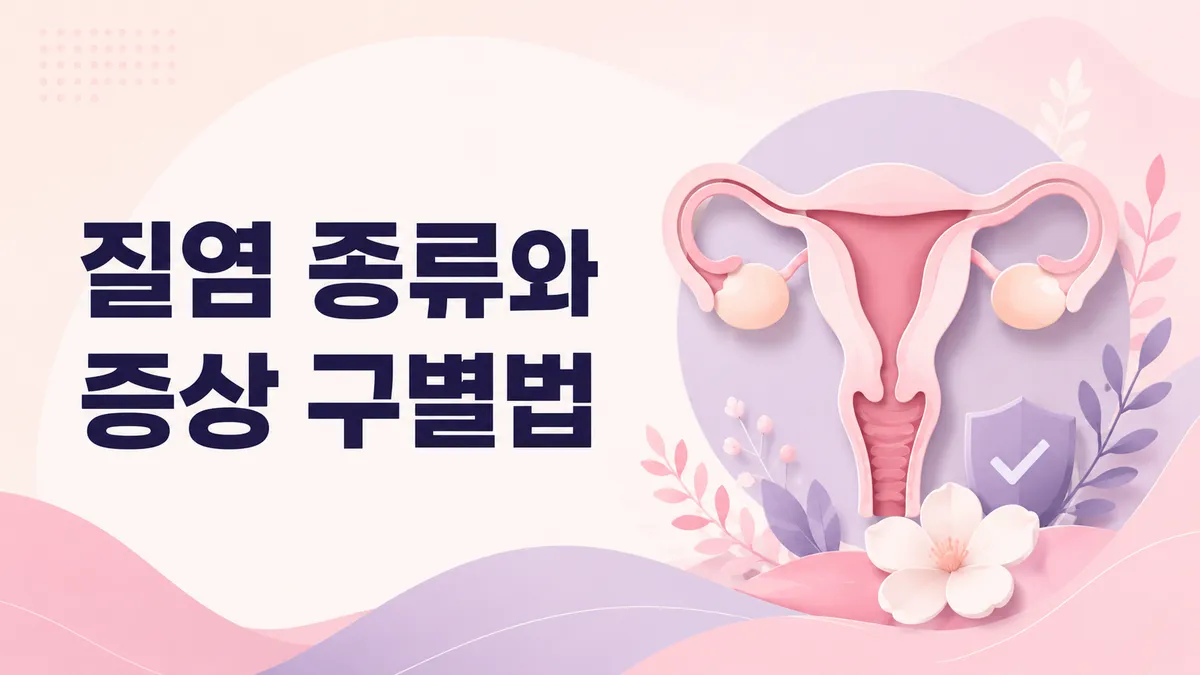 질염 종류와 증상 구별법 - 세균성·칸디다·트리코모나스